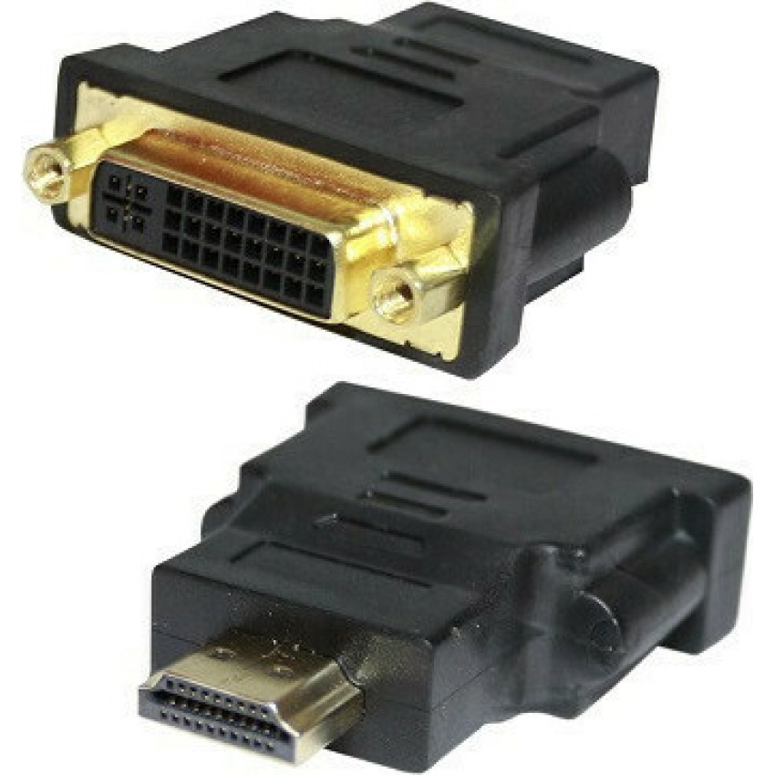 Andowl Q-C31 Μετατροπέας HDMI Male σε DVI-I Female 1 Τεμάχιο - Χρώμα: Μαύρο