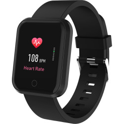 Forever ForeVigo SW-300 42mm Smartwatch with Oscilloscope - Color: Black