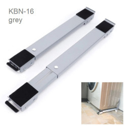 Adjustable Metal Washing Machine Stand with Wheels KBN-16 03007VBB50GR 2pcs. - Color: Grey