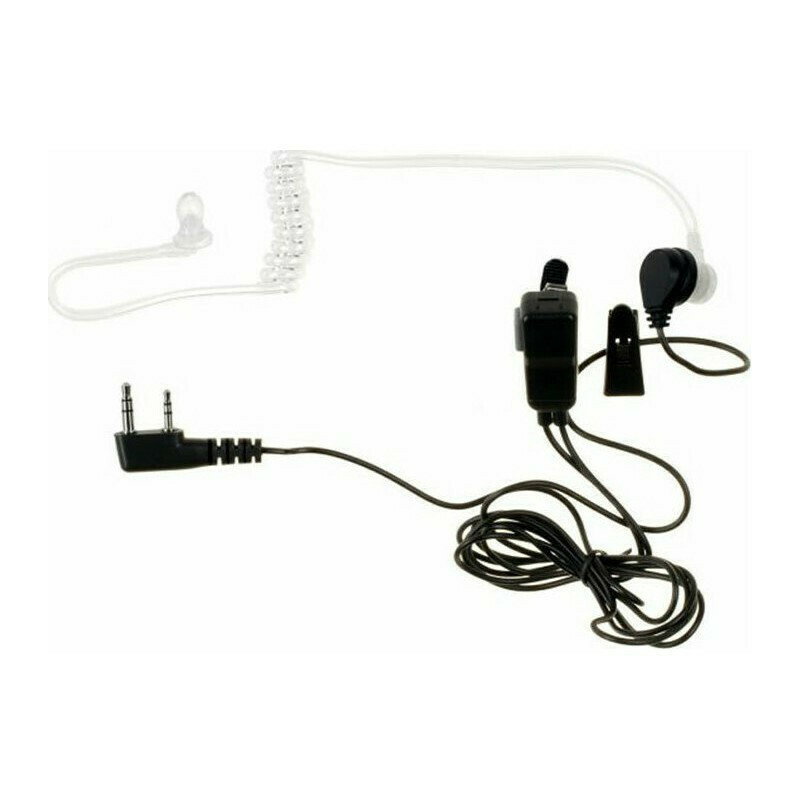 Ακουστικά τύπου Earpiece Security for BAOFENG διαφανές με μικρόφωνο PTT Acoustic Tube 2 Pin TY-00641