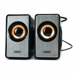 Andowl Q-YX16 Computer Speakers 2.0 with 3W Power - Color: Black