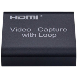 Video Card Capture HDMI Video Capture With Loop Out USB 2.0 Black B09PG7K4KK