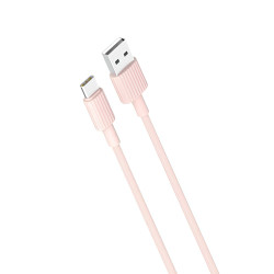 XO-NB-P156 USB-A to Type-C 3A Charging & Data Transfer Cable 1m - Color: Pink