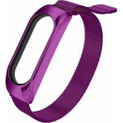 Metallic Strap for Xiaomi Mi Band 3/Mi Smart Band 4 - Color: Purple