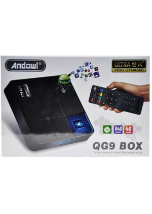 Andowl QG9 TV Box 4K UHD με WiFi USB 2.0 / USB 3.0 4GB RAM & 64GB Αποθηκευτικό Χώρο με Λειτουργικό Android 10.0