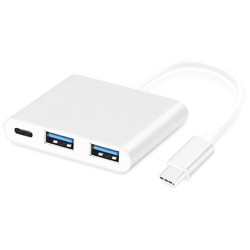 Andowl Q-US2 Hub with USB-C Connection - Color: White