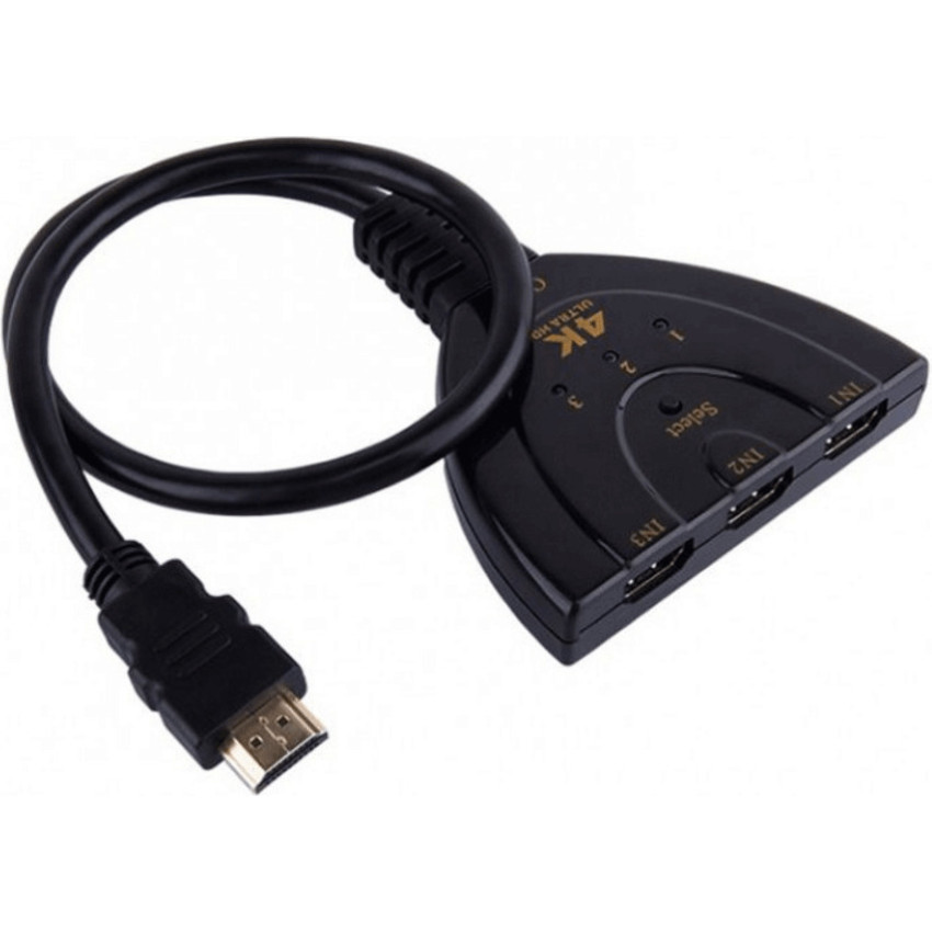 Andowl Q-HD30 Μετατροπέας HDMI 4K HD - HDTV Switch - Χρώμα: Μαύρο