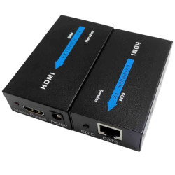HDMI Extender by Cat-5E/6 60m - Color: Black