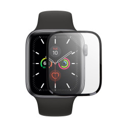 SiiPro Full Face Tempered Glass 9H Screen Protector for Apple Watch 40mm - Color: Black