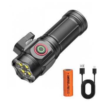 Επαναφορτιζόμενος Μίνι Φακός 3000LM με Μαγνήτη Υψηλής Φωτεινότητας LED Λευκού Φωτισμού Ultra Light W5183 - Χρώμα: Μαύρο Επαναφορτιζόμενος Μίνι Φακός 3000LM με Μαγνήτη Υψηλής Φωτεινότητας LED Λευκού Φωτισμού Ultra Light W5183 - Χρώμα: Μαύρο