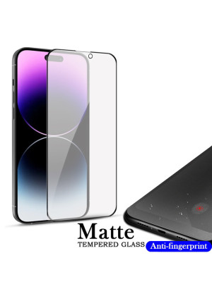 Matte Full Cover Full Glue Tζαμάκι Προστασίας Οθόνης για Apple iPhone 11 - Χρώμα: Μαύρο