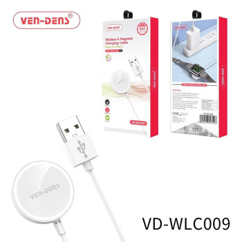 VEN-DENS VD-WLC009 Μαγνητικός Ασύρματος Φορτιστής με Καλώδιο USB-A για Apple Watch 3W - Χρώμα: Λευκό VEN-DENS VD-WLC009 Μαγνητικός Ασύρματος Φορτιστής με Καλώδιο USB-A για Apple Watch 3W - Χρώμα: Λευκό
