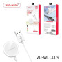 VEN-DENS VD-WLC009 Μαγνητικός Ασύρματος Φορτιστής με Καλώδιο USB-A για Apple Watch 3W - Χρώμα: Λευκό