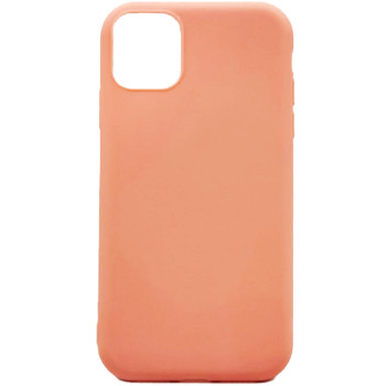 Θήκη Πλάτης Σιλικόνης Απλή για Apple iPhone 11 Pro Max - Χρώμα: Σομόν