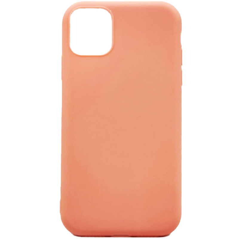 Θήκη Πλάτης Σιλικόνης Απλή για Apple iPhone 11 Pro Max - Χρώμα: Σομόν