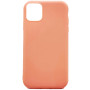 Θήκη Πλάτης Σιλικόνης Απλή για Apple iPhone 11 Pro Max - Χρώμα: Σομόν