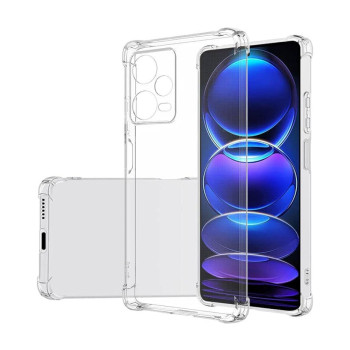 Θήκη Πλάτης Σιλικόνης Antishock για Xiaomi Redmi Note 12 5G - Χρώμα: Διάφανο