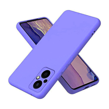 Θήκη Πλάτης Σιλικόνης Soft για Oppo Reno8 Lite - Χρώμα: Λιλά