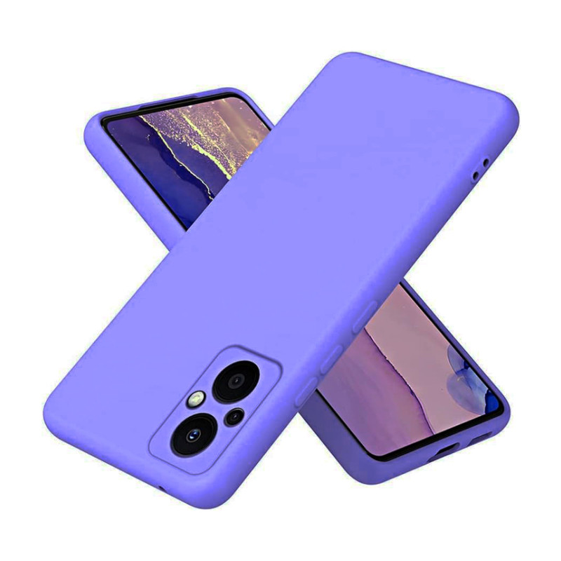 Θήκη Πλάτης Σιλικόνης Soft για Oppo Reno8 Lite - Χρώμα: Λιλά