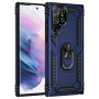 Σκληρή Θήκη Πλάτης Armor με Βάση Στήριξης για Samsung Galaxy S22 Ultra - Χρώμα: Σκούρο Μπλέ
