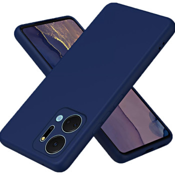 Θήκη Πλάτης Σιλικόνης Soft για Honor X7A - Χρώμα: Σκούρο Μπλέ