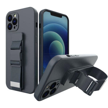 Θήκη Σιλικόνης Πλάτης με Ζώνη για Samsung Galaxy A22 5G- Χρώμα: Σκούρο Μπλε