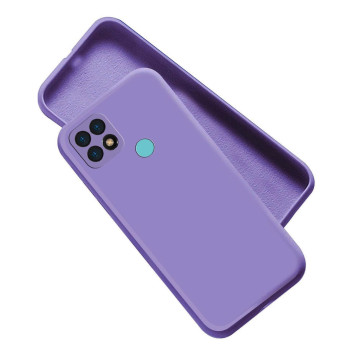 Θήκη Πλάτης Σιλικόνης Soft για Oppo A15 - Χρώμα: Λιλά