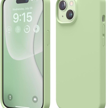 Θήκη Πλάτης Σιλικόνης Soft για Apple iPhone 13 Mini - Χρώμα: Απαλό Πράσινο