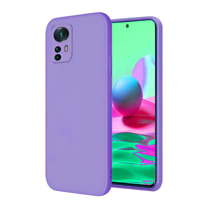 Θήκη Πλάτης Σιλικόνης Soft για Xiaomi Mi 12T/Mi 12T Pro - Χρώμα: Λιλά