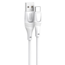 XO NB238 Cable USB 2.0 USB-C Male to USB-A Male 3m - Color: White