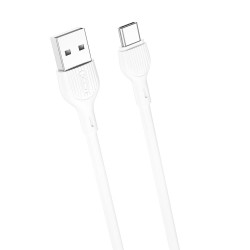 XO-NB200 USB-A to Type-C 2.1A Charging & Data Transfer Cable 2m - Color: White