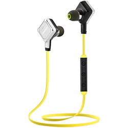 Fineblue FA-90 Sport Bluetooth Earphone Neckband- Color: Black - Yellow