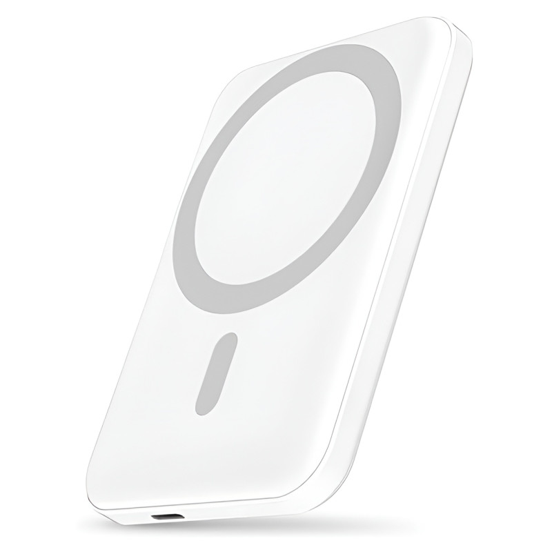 GREEN LYCA MagSafe Power Bank 20W με Θύρα USB-C 6000mAh- Χρώμα: Λευκό