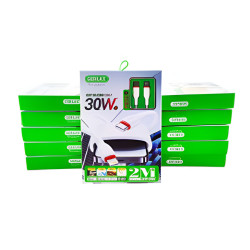 GERLAX D13L2 Lightning to Type-C Charging & Data Transfer Cable 30W 2m - Color: White