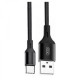 XO NB143 Καλώδιο Regular USB 2.0 σε Type-C 2m - Χρώμα: Μαύρο