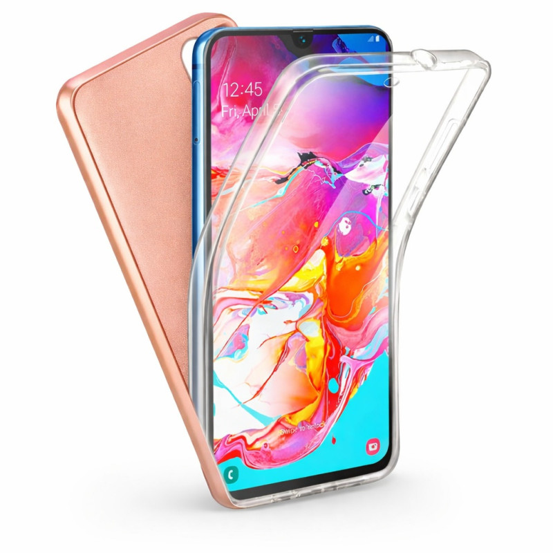 Πλήρης κάλυψη 360° εμπρός & πίσω για Xiaomi Redmi Note 8 - Χρώμα: Ρόζ Χρυσό