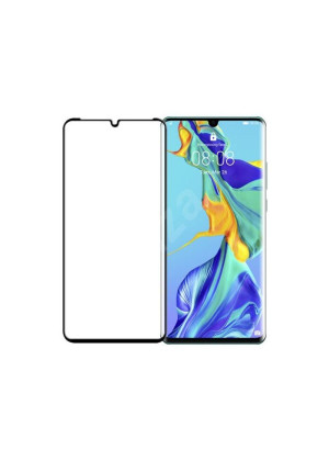 SIIPRO Full Cover Full Glue Tζαμάκι Προστασίας Οθόνης για Huawei P30 - Χρώμα: Μαύρο