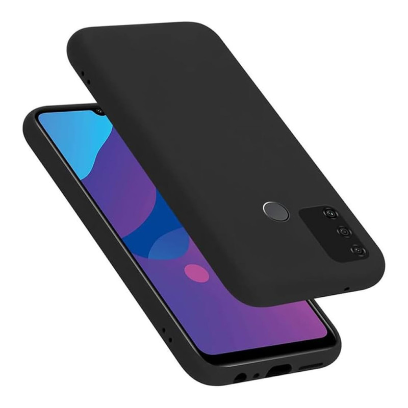 Θήκη Πλάτης Σιλικόνης Απλή για Honor 9A - Χρώμα: Μαύρο