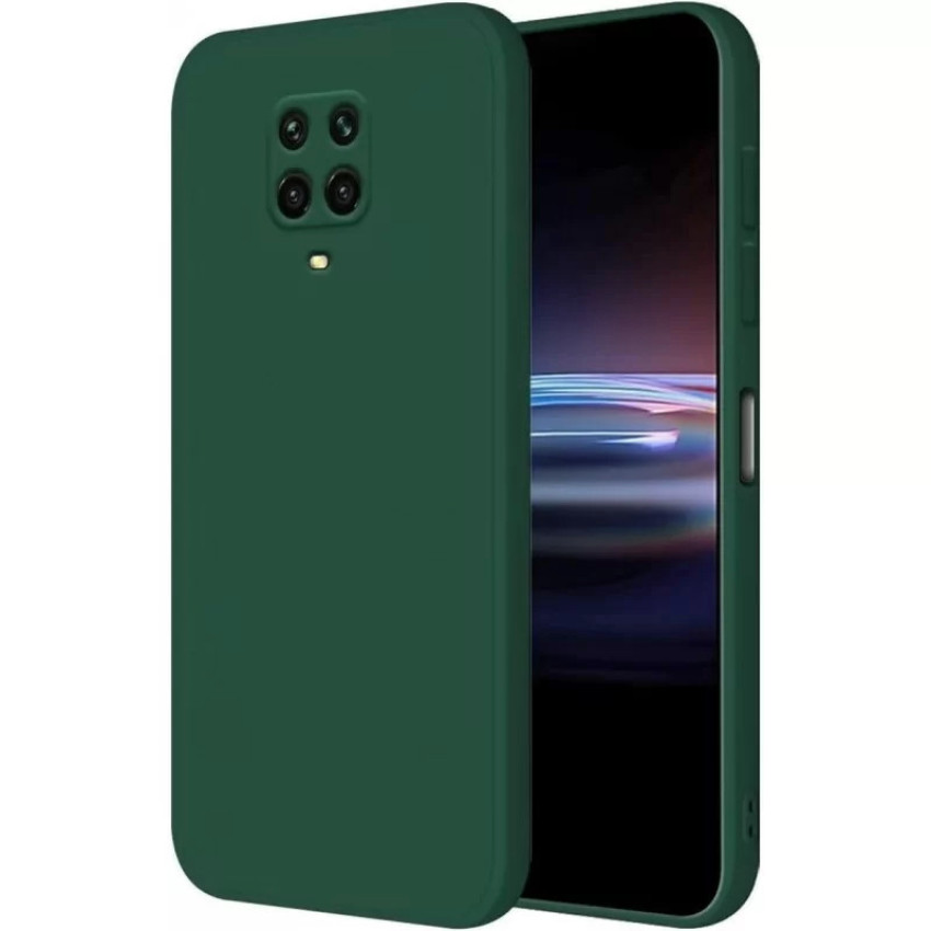 Θήκη Πλάτης Σιλικόνης Soft για Xiaomi Redmi Note 9S/Note 9 Pro - Χρώμα: Σκούρο Πράσινο