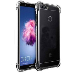 Anti Shock Back Cover Silicone Case for Huawei P Smart 2018 - Color: Clear