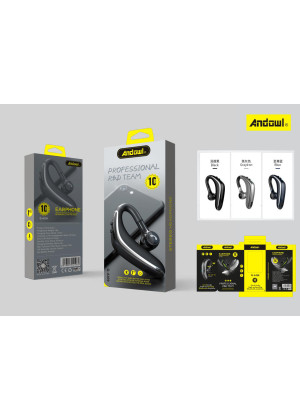 Andowl Q-A108 Ασύρματο Bluetooth Ακουστικό In-Ear HandsFree - Χρώμα: Ασημί