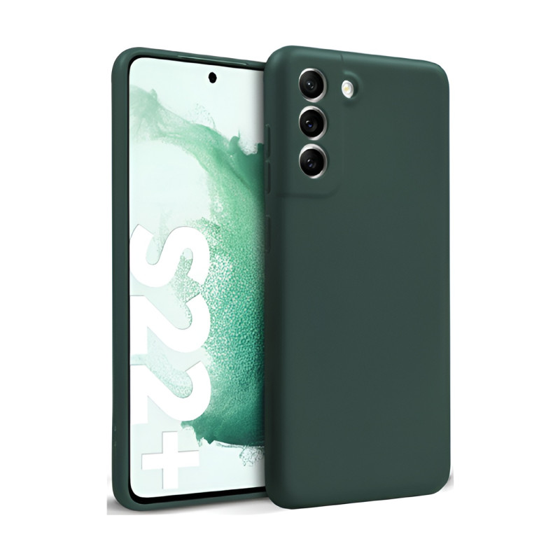 Θήκη Πλάτης Σιλικόνης Soft για Samsung Galaxy S21 Plus - Χρώμα: Σκούρο Πράσινο