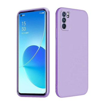 Θήκη Πλάτης Σιλικόνης Soft για Oppo Reno6 5G - Χρώμα: Λιλά