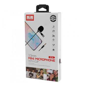 Earldom ET-E34 Mini Microphone with clip 3.5MM Earldom ET-E34 Mini Microphone with clip 3.5MM