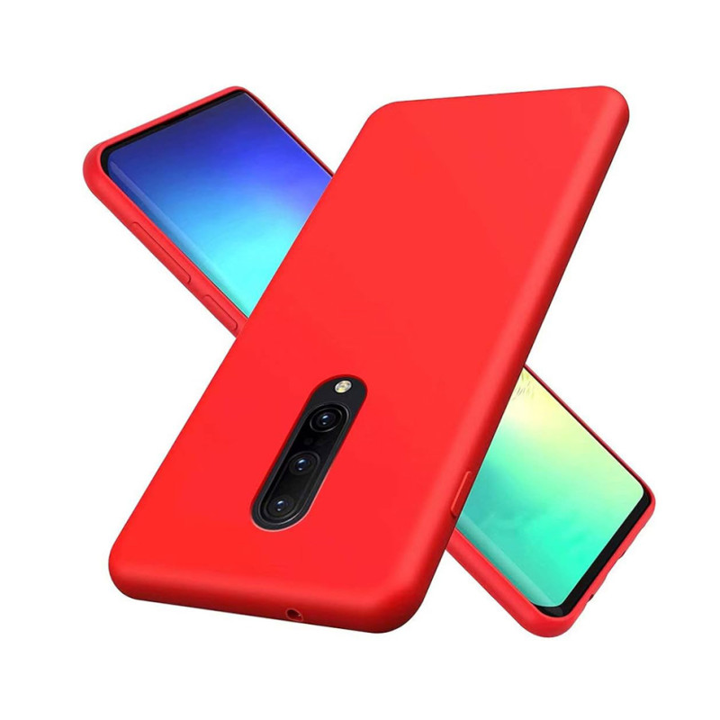 Θήκη Πλάτης Σιλικόνης Soft για Oneplus 7 Pro - Χρώμα: Κόκκινο