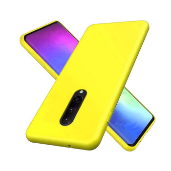 Θήκη Πλάτης Σιλικόνης Soft για Oneplus 7 Pro - Χρώμα: Κίτρινο