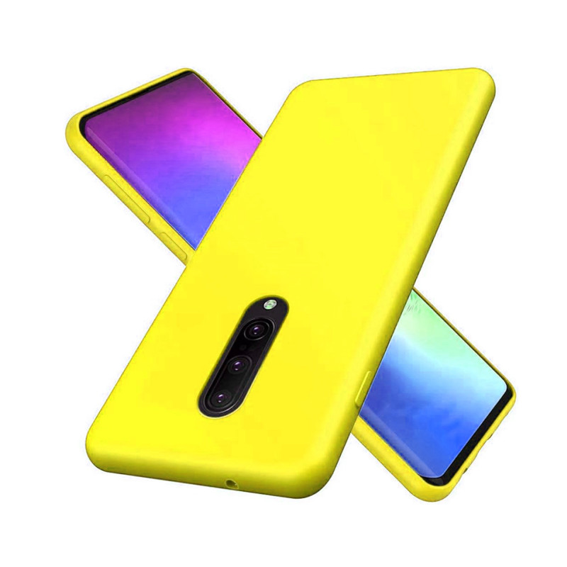 Θήκη Πλάτης Σιλικόνης Soft για Oneplus 7 Pro - Χρώμα: Κίτρινο
