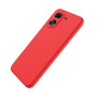 Θήκη Πλάτης Σιλικόνης Soft για Xiaomi Redmi 13c - Χρώμα: Κόκκινο