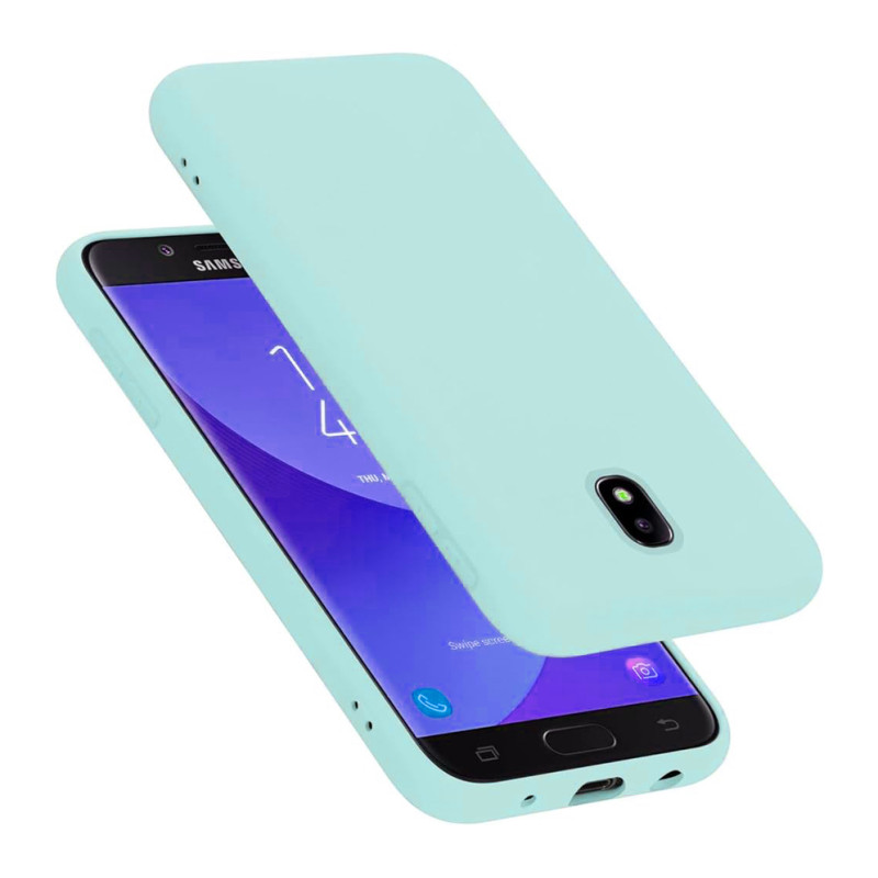 Θήκη Πλάτης Σιλικόνης Απλή για Samsung Galaxy J7 2017 - Χρώμα: Γαλάζιο