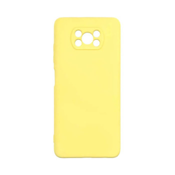 Θήκη Πλάτης Σιλικόνης Soft για Xiaomi Poco X3/Poco X3 Pro - Χρώμα: Κίτρινο